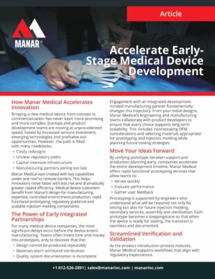 Early Stage Med Tech Development
